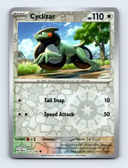Cyclizar 127/142 SV07: Stellar Crown Reverse Holo Near Mint Pokemon Card - Image 1