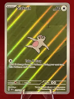 Pokemon TCG Slakoth Illustration RARE Surging Sparks 212/191 NM - Image 1