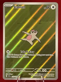 Pokemon TCG Slakoth Illustration RARE Surging Sparks 212/191 NM - Image 3