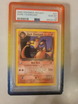 Pokemon PSA 10 Team Rocket #21 Non- Holo Dark Charizard W LE Daybreak V2 G.Guard - Image 1
