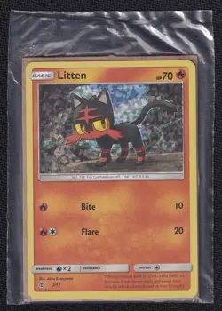 Pokemon Litten 3/12 Holo 2016 McDonald’s Promo Sealed - Image 1