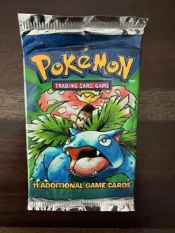 WOC. SEALED POKEMON Base Set HEAVY Booster Pack Venusaur Art OVER 21.00 GRAMS + - Image 1