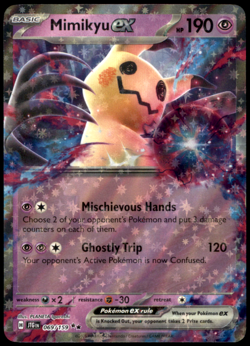 Mimikyu ex 069/159 SV09: Journey Together Double Rare Holo NM Pokemon TCG - Image 1