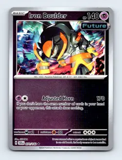 Iron Boulder 071/142 SV07: Stellar Crown Reverse Holo Near Mint Pokemon Card - Image 1