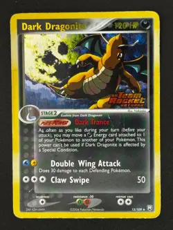 Pokemon TCG: Dark Dragonite - Team Rocket Returns 15/109 Reverse Holo - DMG - Image 1