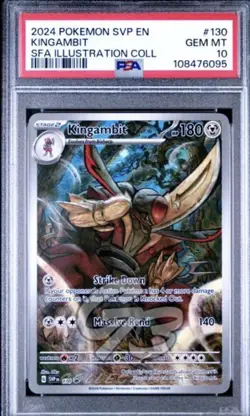 2024 POKEMON SVP EN 130 KINGAMBIT SFA ILLUSTRATION COLLECTION BLACK PROMO NM - Image 1