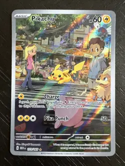 Pokemon TCG Pikachu IR 173/165 Sv: Scarlet & Violet 151 Illustration Rare Holo - Image 1