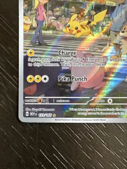 Pokemon TCG Pikachu IR 173/165 Sv: Scarlet & Violet 151 Illustration Rare Holo - Image 5