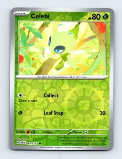 Celebi 004/142 SV07: Stellar Crown Reverse Holo Near Mint Pokemon Card - Image 1