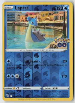 Lapras 023/078 - Pokemon GO Reverse Holo - PTCG - Image 1