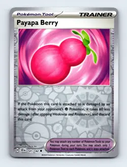 Payapa Berry 141/142 SV07: Stellar Crown Reverse Holo Near Mint Pokemon Card - Image 1