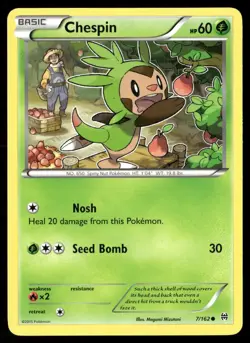Chespin 7/162 Common BREAKthrough Pokemon Near Mint - Image 1