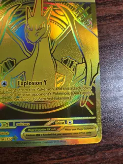 Mega Charizard Y EX 294/217 Gold Hyper Rare, Ascended Heroes, Pokemon TCG (NM) - Image 4