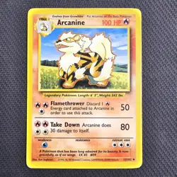 Arcanine - 23/102 - Base Set Unlimited WOTC - Pokemon TCG - LP - Image 1