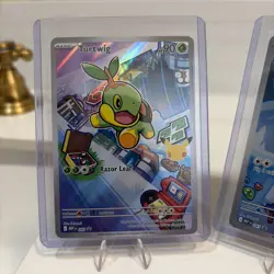 First partner illustration collection Pokemon Turtwig/Chimchar/Piplup NM - Image 2