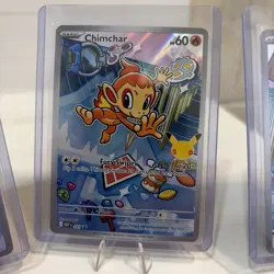 First partner illustration collection Pokemon Turtwig/Chimchar/Piplup NM - Image 3