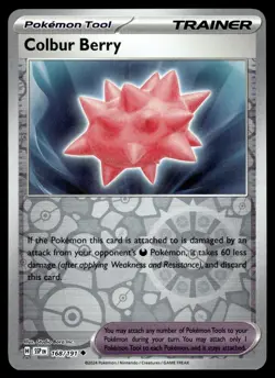 COLBUR BERRY 168/191 Uncommon Surging Sparks Pokemon Reverse Holo NM - Image 1