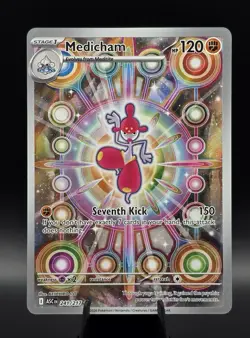 Medicham 241/217 Me: Ascended Heroes Illustration Rare Full Art Holo Pokemon - Image 1