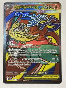 MEGA HAWLUCHA ex 268/217 MINT! Ascended Heroes Attack Rare Full Art Pokemon TCG - Image 1