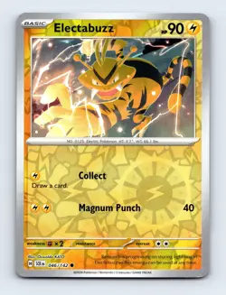 Electabuzz 046/142 SV07: Stellar Crown Reverse Holo Near Mint Pokemon Card - Image 1