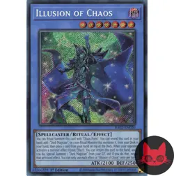 Yugioh Illusion of Chaos RA02-EN020 Secret Rare 1st Edition NM - Image 1