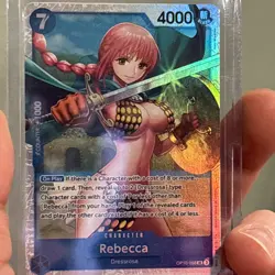 Rebecca OP10-058 SR ONE PIECE Tcg Card Game NM Blue - Image 2