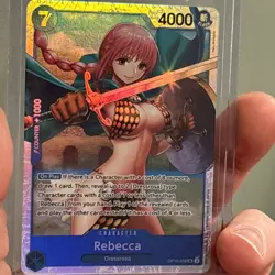 Rebecca OP10-058 SR ONE PIECE Tcg Card Game NM Blue - Image 3