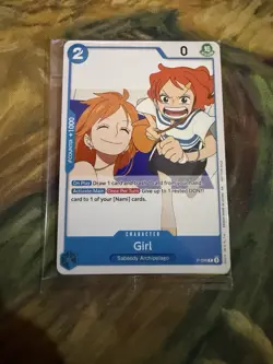 OPTCG Sealed Release Event Promo Girl P-096 and Rainbow Luffy Leader English - Image 1