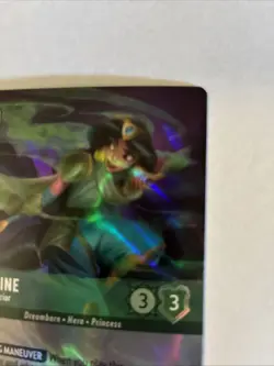 Disney Lorcana Jasmine Desert Warrior Enchanted Card Fresh From Pack - Image 3