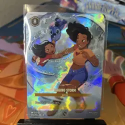 Disney Lorcana TCG Winterspell - Raging Storm - Enchanted 225/204 Alt Art Foil - Image 1