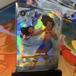 Disney Lorcana TCG Winterspell - Raging Storm - Enchanted 225/204 Alt Art Foil - Image 2