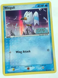 Pokemon Card - Wingull Crystal Guardians Stamped 70/100 Reverse Holo - Image 2