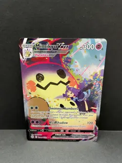 Mimikyu VMAX TG17/TG30 Ultra Rare Brilliant Stars Pokemon Card - Image 1