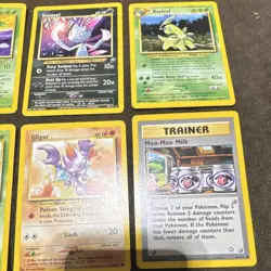 Pokemon TCG Neo Genesis Lot Chikorita Sneasel Bayleef Ledyba Gligar 6 Cards - Image 3