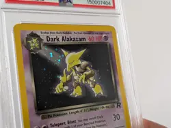 PSA 5 Dark Alakazam Holo 1/82 Team Rocket 2000 Pokemon Card EX VINTAGE WOTC - Image 4