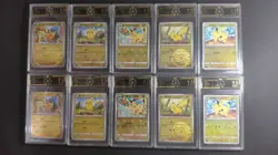 Lot 10x OCD 9.5 GEM MINT Pokemon Cards Pikachu Collection Graded MD28 - Image 1