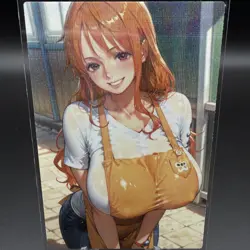 Nami One Piece Anime Waifu Card Doujin ACG Goddess Holo - Image 1