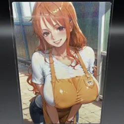 Nami One Piece Anime Waifu Card Doujin ACG Goddess Holo - Image 2