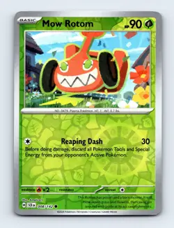 Mow Rotom 008/142 SV07: Stellar Crown Reverse Holo Near Mint Pokemon Card - Image 1