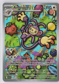 Ambipom 107/094 PFL Illustration Rare Phantasmal Flames Pokemon NM Card - Image 1