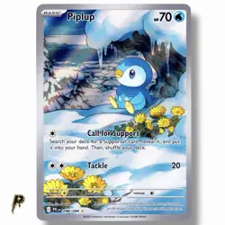 Piplup 098/094 - 2025 Phantasmal Flames Illustration Rare Holo Pokemon Card NM - Image 1