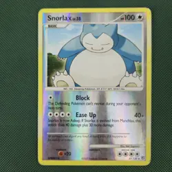 HP Snorlax 37/130 Diamond & Pearl Reverse Holo Rare Nintendo Pokemon Card - Image 1