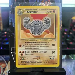 Pokemon Card Graveler Neo Revelation 30/64 Non-Holo Uncommon - Image 1