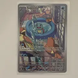 Pokemon Squirtle Illustration Rare Holo 148/142 Sv07: Stellar Crown Card - Image 1