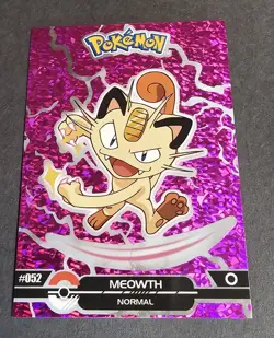 MEOWTH - POKEMON BLACK DARK CRYSTAL CARD COLLECTION SPECIAL HOLO CARD - Image 1
