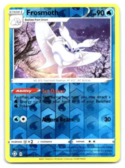 Frosmoth Pokemon Reverse Holo Holo Rare SWSH01: Sword & Shield Base Set 064/202 - Image 1