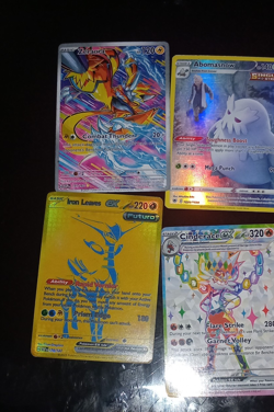Pokemon Future Set Foil Card Lot Zeraora Abomasnow Iron Leaves Cinderace EX - Image 1