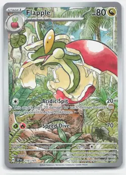 Flapple Holo SV08: Surging Sparks #210/191 Pokemon Card TCG Uninori NM - Image 1