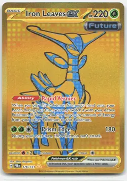 Iron Leaves ex Holo SV05: Temporal Forces #213/162 Pokemon Card TCG 5ban Graphic - Image 1
