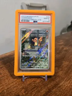 2023 POKEMON CENTER STAMPED PROMO # 044 CHARMANDER OBSIDIAN FLAMES PC PSA 10 - Image 1